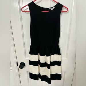 Bar III Dress Y2K Fit & Flare Small Black Ivory